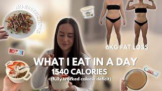 WHAT I EAT IN A DAY IN A CALORIE DEFICIT  FAT LOSS PHASE  1540 CALORIES