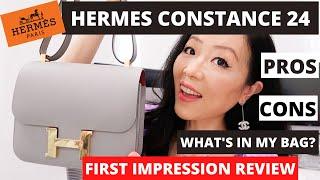 Whats In My Bag? Hermes Constance 24 Pros Cons And First Impression Review