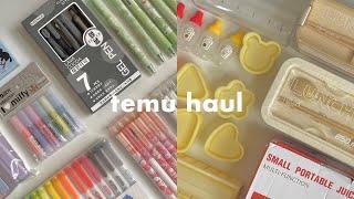 huge back to school temu haul ️ cute stationery travel accessories & more