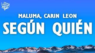 Maluma Carin Leon - Según Quién LetraLyrics