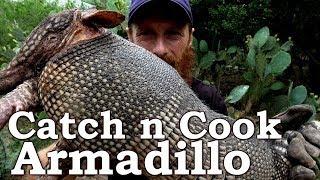 Catch and Cook ARMADILLO & LEPROSY Ep14  GRASS TORPEDOS South Texas Survival Challenge