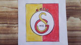 GALATASARAY LOGOSU NASIL ÇİZİLİR  TURKISH TEAM GALATASARAY LOGO DRAWING @sebnemyuceldrawingacademy