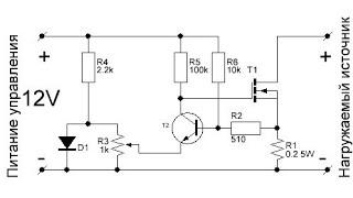 СУПЕР простая нагрузка на полевом транзисторе Для начинающих и не только...