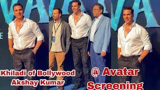 Khiladi Of Bollywood Akshay Kumar Arrives at Screening of Avatar  Varinder Chawla