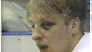 Darius Kasparaitis hits Doug Weight & Kasparaitis vs Messier - rough