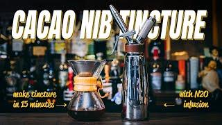 How to Make Cacao Nibs Tincture using Rapid Infusion
