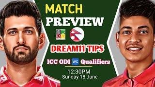 ZIM vs NEP ICC ODI WC QUALIFIERS Match BOARD PREVIEW TAMIL  C and Vc options  Dream11 Tips Tamil