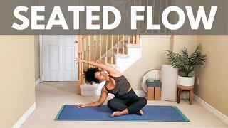 20 Minute Seated Yoga Flow  Slow & Gentle  Full Body & GREAT for low back pain