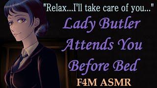 F4M Lady Butler Attends You Before Bed ASMR butler asmr