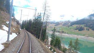  4K Klosters Platz - Davos Platz cab ride Switzerland 05.2021