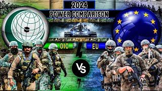 European Union vs OIC Military Power Comparison 2024  EU vs OIC  OIC vs EU Battle of world armies