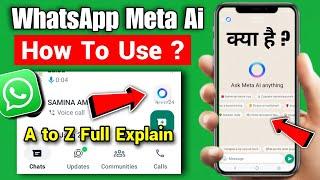 Whatsapp Meta Al  Whatsapp Meta Ai Kya Hai  How To Use Meta Ai in Whatsapp  Ask Meta Ai Whatsapp