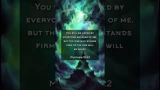 Bible Verse for PERSEVERANCE  Matthew 1022  #biblepassages #shorts