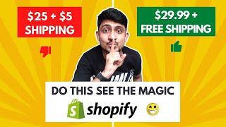 How To Setup And Display FREE Shipping On Your Shopify Store To Get More Sales