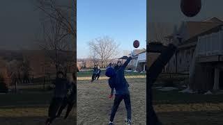 The craziest one hand catch of all time #football #viral #sports #shorts