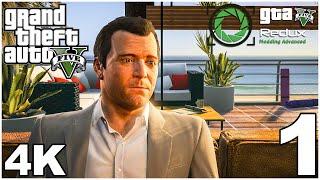 GTA 5 Redux Graphics Mod Gameplay Walkthrough Part 1 Mission Prologue Franklin and Lamar PC 4K