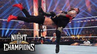 Roman Reigns answers Kevin Owens’ Stunner with a Spear WWE Night of Champions Highlights