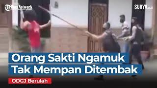 Tak Mempan Ditembak Orang Gila Ngamuk Bawa Pedang Samurai Sempat Baku Hantam dengan Polisi