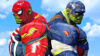 HULK CRASH  Spider-Hulk vs Captain Hulk - What If