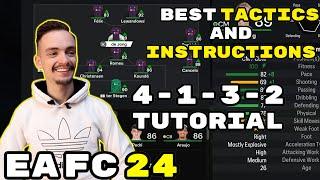 EA FC 24 - THE MOST OVERPOWERED FORMATION 4-1-3-2 TUTORIAL - BEST TACTICS & INSTRUCTIONS - FIFA 24