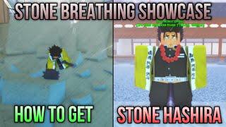 114 NEW CODE Stone Breathing Showcase & How To Get Fighting the Stone Hashira  Slayers Unleashed