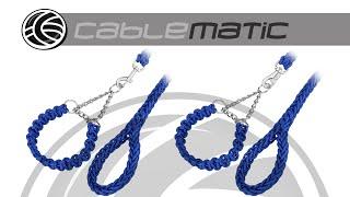 Braided leash for dogs - distributed by CABLEMATIC ®