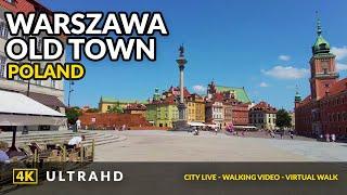 Virtual Walking Tour through Warsaw Poland 4K