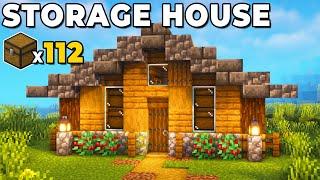 Minecraft How to Build a Starter Storage House