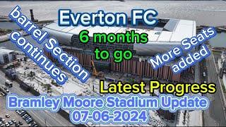 Everton FC New Stadium at Bramley Moore Dock Update 07-06-2024