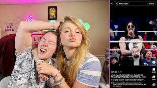 Reacting to Rhea Ripley Thirst Traps - Hailee And Kendra