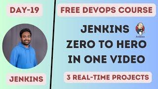 Day-19  Jenkins ZERO to HERO  3 Projects Live Docker Agent Interview Questions  #k8s #gitops