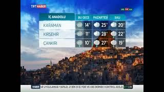 Trt Haber Hava Durumu 17-18-19-Nisan 2022