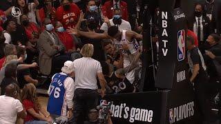 John Collins & Joel Embiid get into it  76ers vs Hawks Game 6