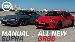 FIRST DRIVE Toyota GR86 vs Manual Supra – Which Analogue Sports Car Is Best?  Top Gear