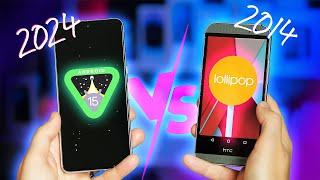Android 15 vs Android 5 Lollipop 10 Years Later