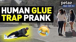 Human Glue Trap Prank