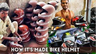 How Helmets Are Made In Factory  Helmet Manufacturing Process  Helmet Production  Helmet Making