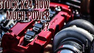 Stock k24 makes how much power?? AWD civic 2step launches