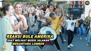 THE REACTION OF AMERICAN BULE IS Amazed By LOMBOKS MEGANTARA STREET MUSIC