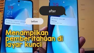 Cara Menampilkan Pemberitahuan Di Layar Kunci di HP Realme C55 Realme UI 4.0 Terbaru