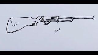 kolay silah çizimi - pompalı silah nasıl çizilir