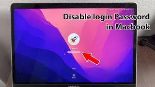 How to remove login password on macbook