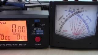 Digital SWR Power Meter MFJ-849 Comparison Review VSWR Meter