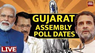 Gujarat Election Date Live  EC To Announce Election Dates Today  Election Commission Live Update