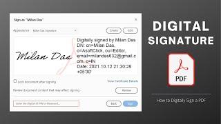 How to Sign PDF with Digital Signature Certificate in Adobe Acrobat Reader