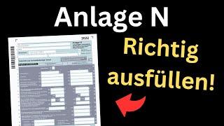 Anlage N 2022 ausfüllen - Arbeitnehmer Einkommensteuererklärung Fahrtkosten Werbungskosten