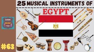 25 MUSICAL INSTRUMENTS OF EGYPT  LESSON #63   LEARNING MUSIC HUB