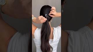 Easy hair hack for medium and long hair  #hairstyles #hair #hairhacks #shorts #explorepage