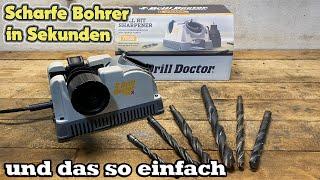 Scharfe Bohrer in Sekunden - Und es ist so einfach zu benutzen - Drill Doctor 750x - Profigerät