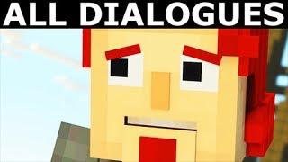 All Dialogues In All The Admin Endings - Minecraft Story Mode Season 2 Episode 5 Above and Beyond